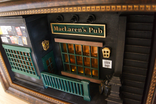 How I Met Your Mother Book Nook – Handmade Miniature Diorama Wall Art Decor