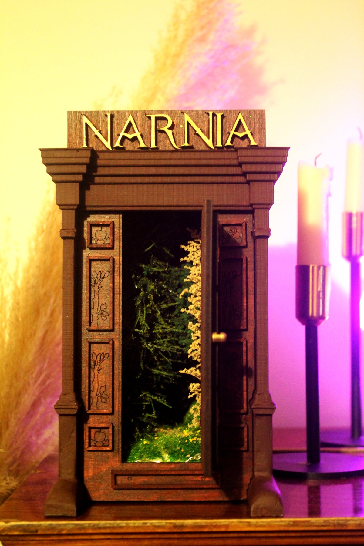 Narnia Book Nook – Handmade Magical Bookshelf Insert Home Decor