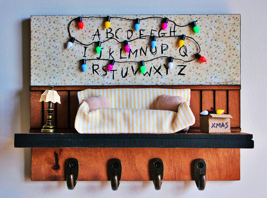 Stranger Things Key Holder – Handmade Wall Mounted Hanging Decor