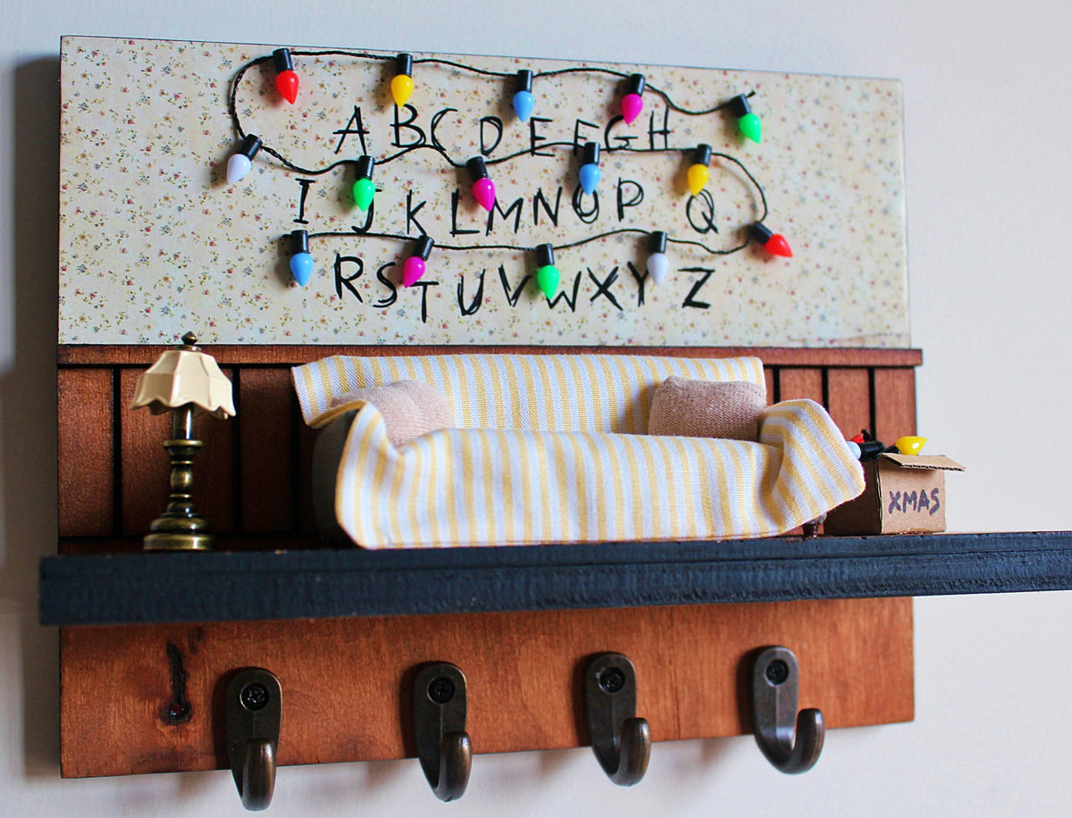Stranger Things Key Holder – Handmade Wall Mounted Hanging Decor