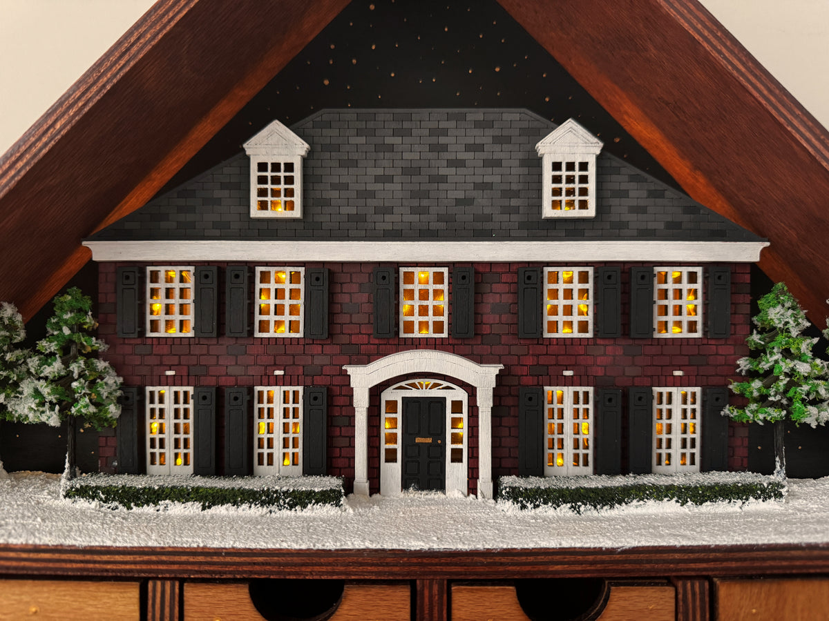 Home Alone Advent Calendar – Handmade 24 Day Christmas Countdown Wooden Decor