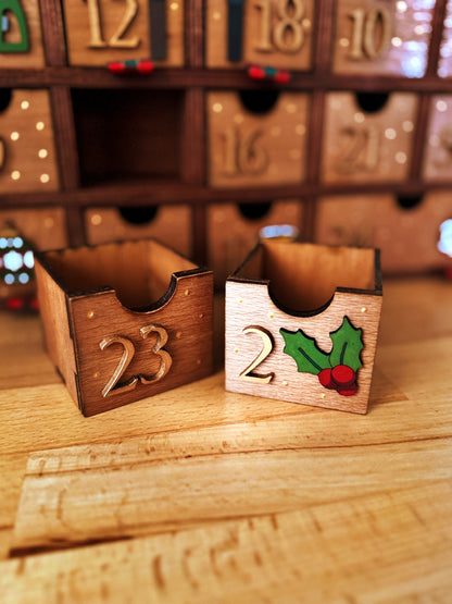 Home Alone Advent Calendar – Handmade 24 Day Christmas Countdown Wooden Decor